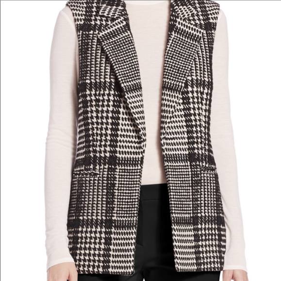 Theory Black and Cream Vest - Picture 5 of 5